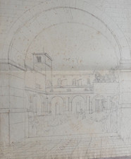 Antique architecture drawing d'occasion  France