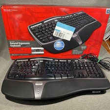 Teclado ergonômico natural Microsoft 4000 V1.0 USB modelo 1048 KU-0462 pedestal comprar usado  Enviando para Brazil
