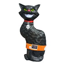 Molde de sopro Spooky Village iluminado gato preto mudança de cor rosto e som fazendo comprar usado  Enviando para Brazil