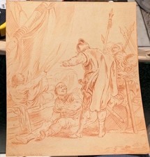 Dessin sanguine salvador d'occasion  Bardos