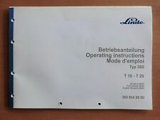 Betriebsanleitung linde elektr gebraucht kaufen  Könnern