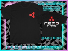 Camiseta masculina estampa dupla lado americana logotipo Nemo Arms comprar usado  Enviando para Brazil