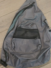 Mochila Aeropostal Grande WPL #8046 Cinza Bolsa de Ombro Cruzada Usada, usado comprar usado  Enviando para Brazil