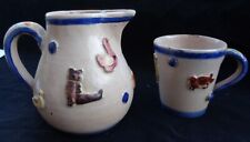 Brocca bicchiere ceramica usato  Roma