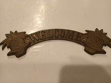Vintage welcome brass for sale  Warwick