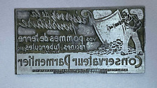 Ancienne plaque imprimerie d'occasion  Nogent-sur-Marne