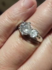 Qvc diamonique ring for sale  ILFORD
