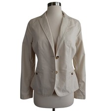 Jaqueta Talbots Feminina Utilitária Blazer Tamanho 4 Creme Botão Frontal Algodão Personalizado comprar usado Jaqueta Talbots Feminina Utilitária Blazer Tamanho 4 Creme Botão Frontal Algodão Personalizado comprar usado  Enviando para Brazil