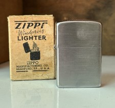 Isqueiro Zippo vintage final dos anos 1930/início dos anos 1940 3 barris à prova de vento na caixa original comprar usado  Enviando para Brazil