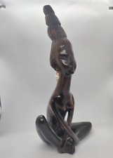 Wood carving meditation for sale  LONDON