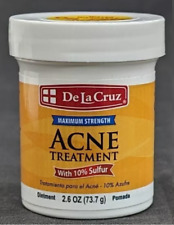 1 X De La Cruz 10% Pomada de Enxofre Medicação para Acne, Força Máxima 2,6 oz comprar usado  Enviando para Brazil