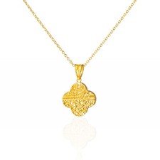 Collana quadrifoglio intreccia usato  Marcianise