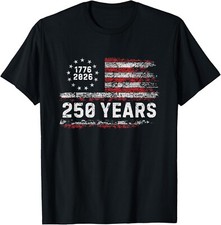 Camiseta unisex America Semiquincentennial 4 de julio de 2026 250 años de América segunda mano  Embacar hacia Mexico