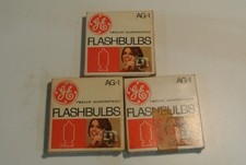 3 lâmpadas de flash vintage para câmera GE AG1 12 lâmpadas no pacote NOS comprar usado  Enviando para Brazil