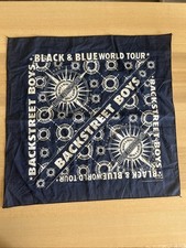 Backstreet Boys Tour Bandana Black And Blue World Tour Concert 2001 Vintage RARO comprar usado  Enviando para Brazil