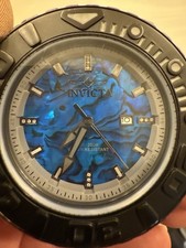 Usado, Invicta Sea Hunter 28988 mostrador automático Abalone 58mm aço face azul + diamantes comprar usado  Enviando para Brazil