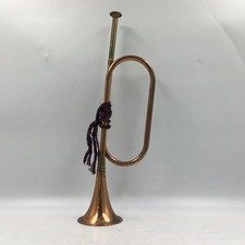 Instrumento musical vintage estilo militar buzina de bronze corneta (M1) NS#8610 comprar usado  Enviando para Brazil