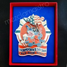 NOVO Pin Disney Jumbo WDW Independence Day 2006 Ponto LE Glitter Patriótico, usado comprar usado  Enviando para Brazil