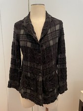 Blazer feminino Transit Par Such - Jaqueta - Casaco xadrez preto e cinza, usado comprar usado  Enviando para Brazil