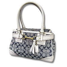 Coach denim signature usato  Spedire a Italy