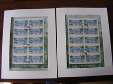 2 Feuilles Completes 10 Timbres poste aérienne 2011  n° F75a  OBLTERE !!  RARE, usado comprar usado  Enviando para Brazil