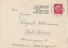 Allemagne lettre obl. d'occasion  Rue