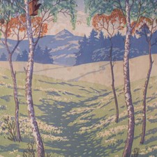 Jugendstil farbholzschnitt fr� gebraucht kaufen  Berlin