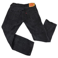Usado, Jeans masculino Levis 501 tamanho 34x28,5 preto 501-0660 botão mosca 2016 comprar usado  Enviando para Brazil