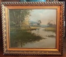 Ancienne peinture paysage d'occasion  Les Herbiers