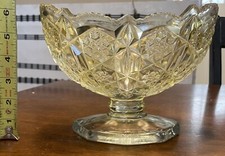 Yellow glass compote for sale  Ashland