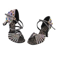 Sapatos femininos de dança latina infantil rumba chacha sapatos de dança social de salão comprar usado  Enviando para Brazil