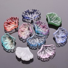Lote de 20 pingentes soltos de vidro folha pétala folha de ginkgo 20x15mm folha abajur comprar usado  Enviando para Brazil