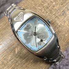 Usado, Relógio feminino Roxy Quiksilver RX1250 segundos ponteiro quartzo tom prata 20mm 6 1/4" comprar usado  Enviando para Brazil