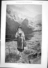 Old antique print for sale  UK