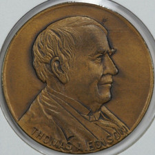 1947 Thomas A. Edison Medalha Comemorativa do Centenário, Whitehead & Hoag comprar usado  Enviando para Brazil