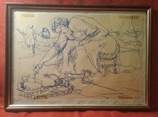 Disegno antico. disegno usato  Napoli