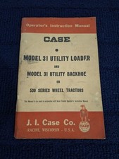 1962 case operator for sale  Port Orange