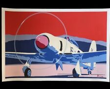 Affiche aviation vintage d'occasion  Herry