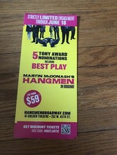 Hangmen broadway flyer for sale  Buffalo