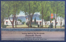 Usado, Cartão postal 1950 Socorro Novo México Coronado Courts Motel comprar usado  Enviando para Brazil