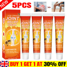 5 peças creme de alívio das articulações do joelho pomada para tratamento de artrite creme de massagem calmante comprar usado  Enviando para Brazil