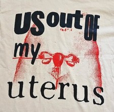 Camiseta Vintage Y2K Don Rock EUA Out of My Uterus Sex Art Print Camiseta M G comprar usado  Enviando para Brazil