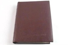 Carpeta de álbum de fotos vintage de cuero sintético borgoña con 3 anillos para 200 fotos segunda mano  Embacar hacia Mexico