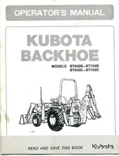 -Kubota- Retroescavadeira vintage BT650B manual de serviço para operadores de trator agricultura comprar usado  Enviando para Brazil