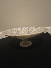 Linda tigela de frutas vintage italiana de mármore alabastro 12x5, usado comprar usado  Enviando para Brazil
