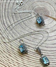 Blue stone pendant for sale  Las Vegas
