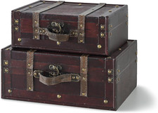 Wooden vintage luggage d'occasion  Expédié en France