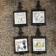 vintage cast iron tile trivets for sale vintage cast iron tile trivets for sale Millington