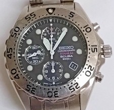 [EXCELENTE+5] Relógio de quartzo masculino SEIKO 200m cronógrafo mergulhador 7T92-0BD0 45mm comprar usado  Enviando para Brazil