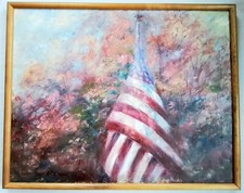 Impressionist usa flag for sale  Providence